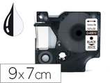 Fita Q-connect 1000 Preta-branca 9 mm X 7mt d1