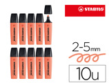 Marcador Stabilo Boss Fluorescente 70 Pastel Coral