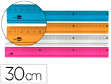 Régua 30 cm Alumínio Cores Sortidas