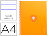 Caderno Espiral A4 Micro Antartik Capa Forrada 80f 90 gr Horizontal 1 Banda 4 Furos Cor Mostarda