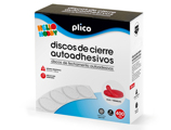 Disco de Cierre Plico Velcro Autoadhesivo 20 mm Diametro Color Rojo Caixa de 400 Unidades