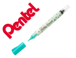 Pincel Pentel Milky Brush Cor Pastel Turquesa