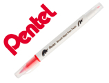 Pincel Pentel Brush Sign Pen com Ponta Dupla Cor Vermelho