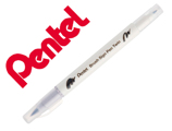 Pincel Pentel Brush Sign Pen com Ponta Dupla Cor Cinza Prata