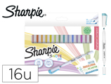 Marcador Sharpie Snote Duo Blister de 16 Unidades Cores Sortidas