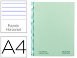 Caderno Espiral Navigator A4 Tapa Dura 80h 80gr Horizontal Color Menta