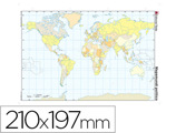 Mapa Mudo Color Planisferio -politico