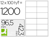 Etiquetas Adesivas Q-connect Din A4 96,5 X 42,3 mm