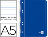 Caderno Espiral Capa Azul 80 F Din A5 Pautado