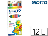 Lápis de Cores Giotto Stilnovo 12 Unidades