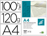 Papel Verge Din A4 120 gr Branco Pack de 100 Folhas