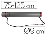 Tubo Porta Desenhos Extensível 125 cm Cinza