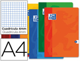 Caderno Escolar Oxford 80 Folhas Din A4 Quadriculado 4 mm