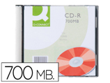 Cd-r Q-connect Capacidade 700mb Duração 80min Velocidade 52x Caixa Slim 1 Unidade