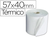 Rolo Termico para Impressora 57x40x11 mm 58 gr