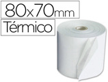 Rolo Termico para Impressora 80x70x11 mm 58 gr