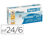 Agrafes Rapid Nº 24/6 Strong Caixa de 1000 Agrafes