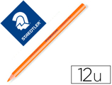 Lápis Fluorescente Staedtler Triangular Top Star Laranja Caixa de 12 Unidades