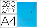 Classificador Exacompta Cartolina Reciclada Din A4 Azul 280gr com 2 Abas Interior