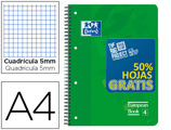 Caderno Espiral Oxford Euro Pp A4 90g 120 Folhas c/3 Sep Q St - 50% Folhas Grátis