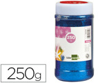 Purpurina Fantasia Cor Azul Metalizado Frasco de 250 gr