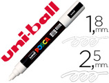 Marcador Uni Posca Marcador de Pintura Branco Punta Redonda 1,8 a 2,5 mm