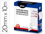 Fita de Fecho Adesiva Plico Velcro Branco 20mmx10m