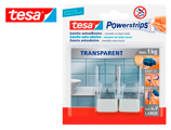 Gancho Tesa Autoadesivo Powerstrips Grande Transparente/aço + Tiras Cola Ate 1 kg