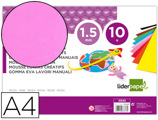 Goma Eva Din A4 60gr Espessura 1,5mm Rosa