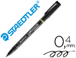 Marcador Staedtler Lumocolor Retroprojeção 313-9 Ponta 0,4mm Preto