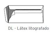 Envelopes Dl Látex Janela Litografado 110x220mm 90Gr