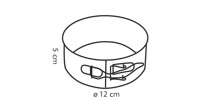 Forma Redonda Desmontável 12 cm Delicia Tescoma