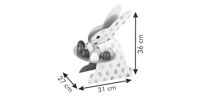 Suporte Coelho de Pascoa Cores Primavera Delícia Tescoma