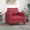 Poltrona 60 cm Couro Artificial Vermelho Tinto