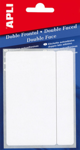 Etiquetas Autocolantes 26x54 mm Dupla Face Frontal Apli