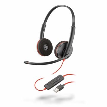 Auriculares Poly Blackwire C3220 Preto