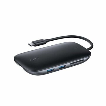 Hub USB Aukey CB-C71 Preto 100 W