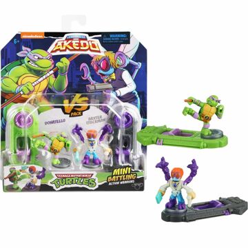 Figuras de Combate Teenage Mutant Ninja Turtles Legends Of Akedo: Donatello Vs Baxter Stockman