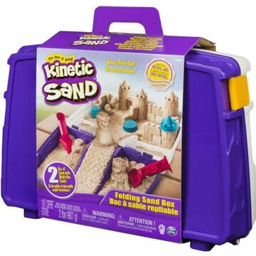 Areia Mágica Spin Master Kinetic Sand Activity Case Plástico