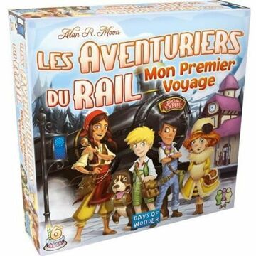 Jogo de Mesa Asmodee Rail Adventurers : My First Voyage (fr) Preto Azul Branco Verde