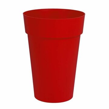 Vaso Eda Tuscan Redondo ø 46 X 65 cm Vermelho Polipropileno