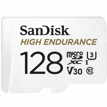 Cartão de Memória Micro Sd com Adaptador Sandisk High Endurance Uhs-i Branco 128 GB