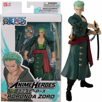 Figura Articulada One Piece Anime Heroes - Roronoa Zoro 17 cm