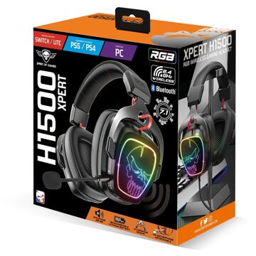 Auriculares com Microfone para Vídeojogos Spirit Of Gamer MIC-XH1500