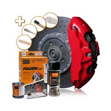 Conjunto de Pintura Foliatec 2160 Racing Pinças de Travão 3 Peças Vermelho