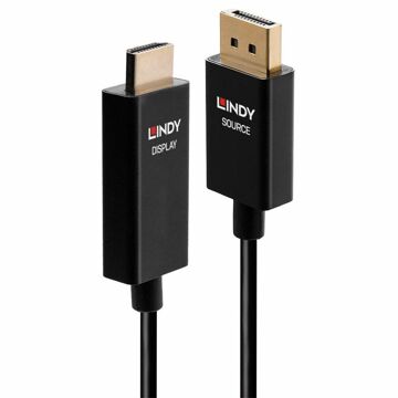 Cabo Displayport a Hdmi Lindy 40925 Preto 1 M