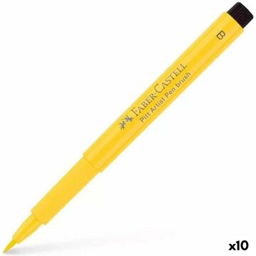 Marcadores Faber-castell Pitt Artist Cadmium Dark Amarelo 10 Unidades