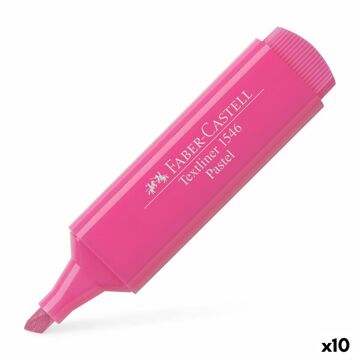 Marcador Fluorescente Faber-castell Textliner 1546 Pastel Cor de Rosa (10 Unidades)