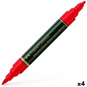 Marcadores Faber-castell Durer Vermelho (4 Unidades)