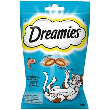 Lanche para Gato Dreamies Guloseimas Salmão